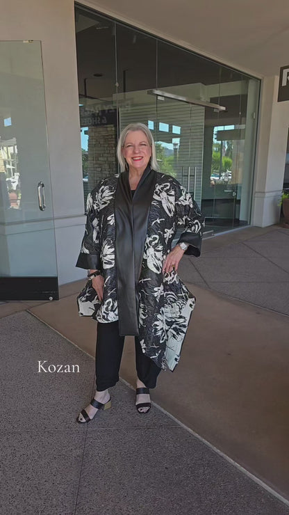 Kozan Eden Plus Size Open Front Jacket 777