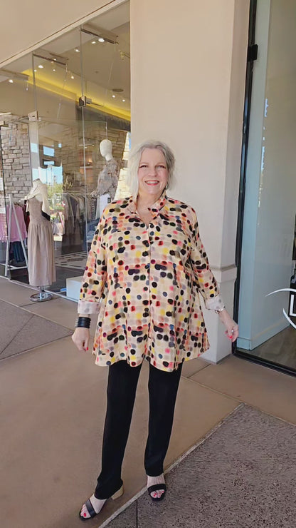 M Square Rainbow Dot Venture Free Shirt CN1404