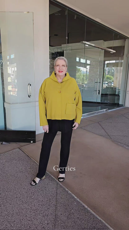 Gerties Kiwi Sweatshirt Short Funnel Jacket 8300-3076