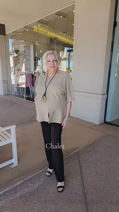Chalet Butter Check Moira Top H52650