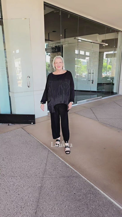 Luukka Black Pullover Sweatshirt 25K1125