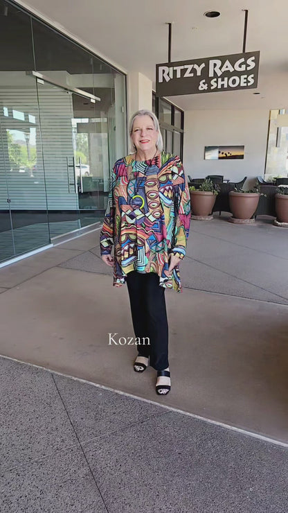 Kozan Plus Size Zola Justy High Low Tunic TS4857