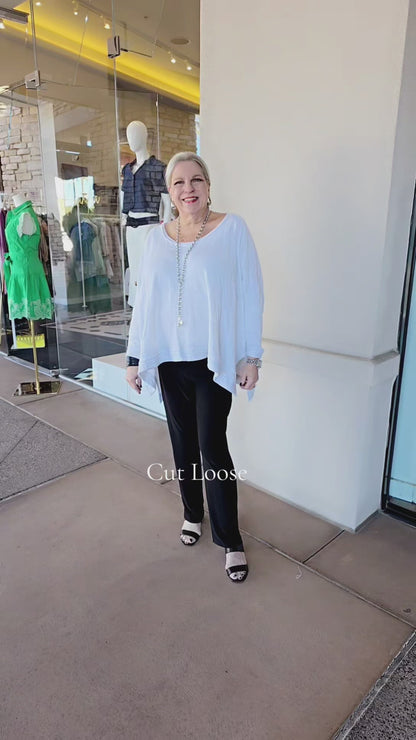 Cut Loose White Oversized Sweatshirt 0616599