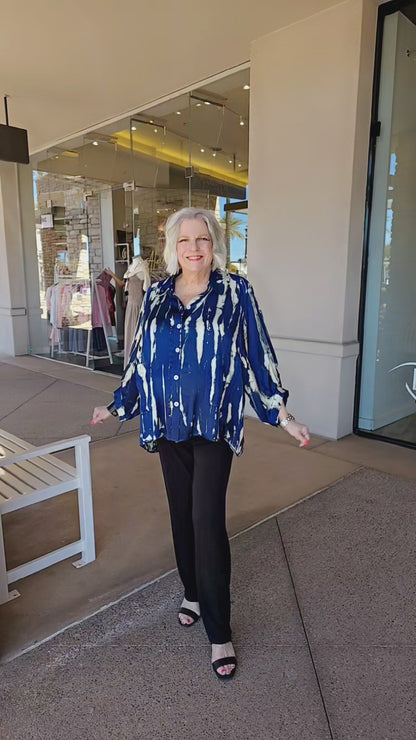 M Square Diffise Blue Hana Top CN1537