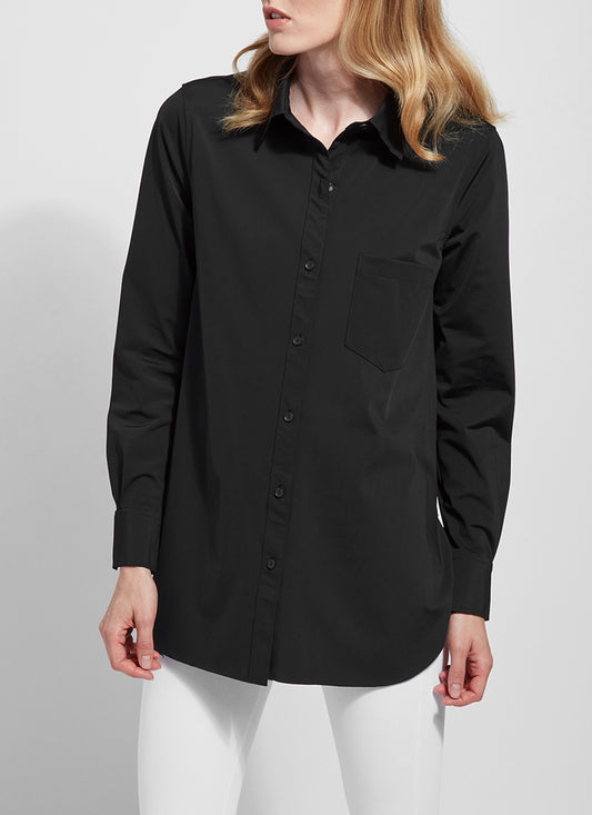 Lysse Black Schiffer Button Down Shirt 23-1470