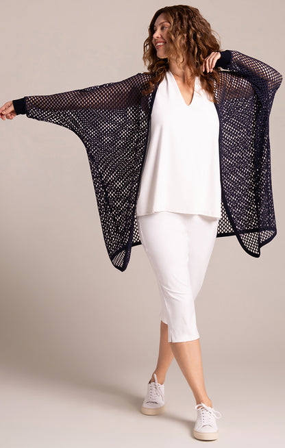 Sympli Black Honeycomb Great Cardigan HON25194-3