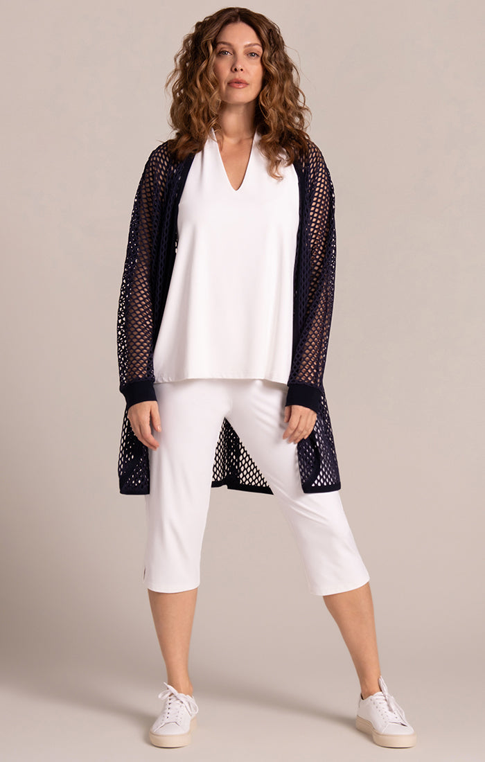 Sympli Black Honeycomb Great Cardigan HON25194-3