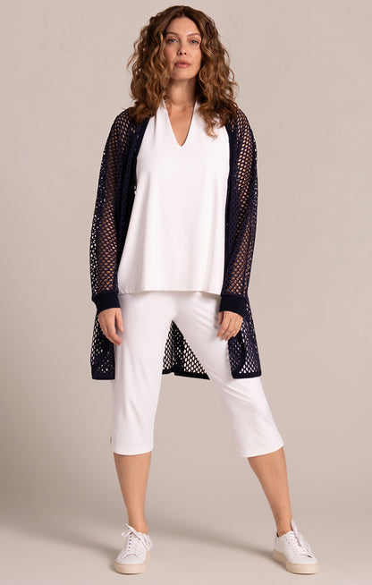 Sympli Black Honeycomb Great Cardigan HON25194-3