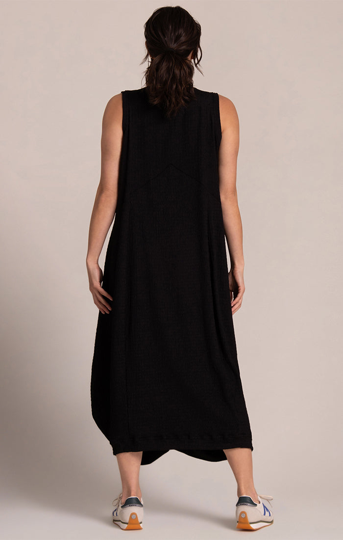 Sympli Black Pop Sleeveless Dress PW28214