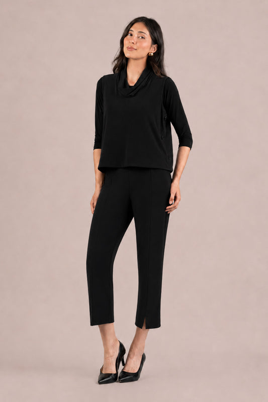 Sympli Black Top It Up Smock 21249