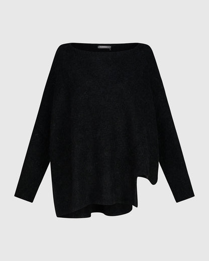 Alembika Black Pullover Knit Sweater AS950B