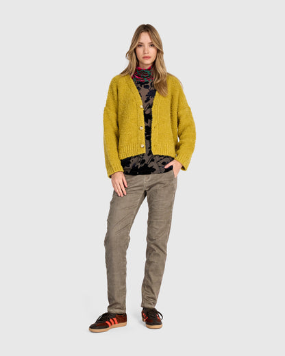 Alembika Honey Knit Button Front Cardigan AS951H