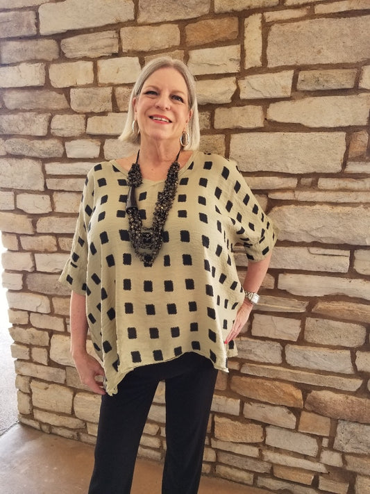 Cut Loose Seaweed V-Neck Top 6766617