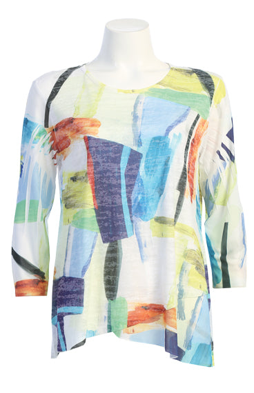 Jess & Jane Plus Size Multi Palette Tunic 49-1599X