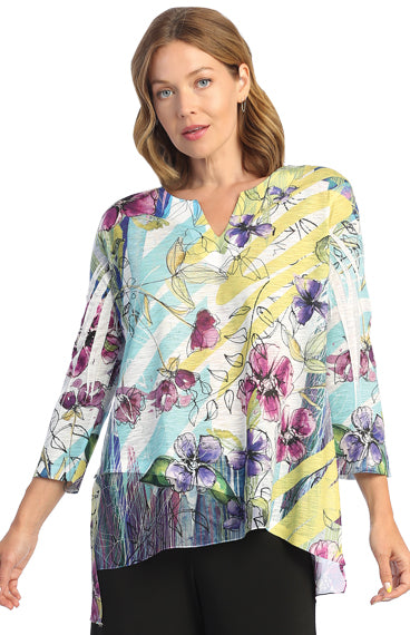 Jess & Jane Plus Size Multi Rebecca Tunic 61-1642X