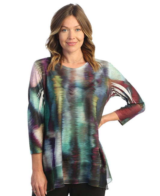 Jess & Jane Plus Size Multi Reflections Tunic 63-1748X