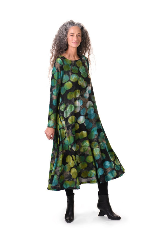 Alembika Emerald Dot Pullover Dress AD612E