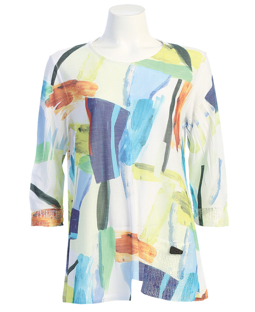 Jess & Jane Plus Size Multi Palette Bulgari Tunic BU2-1599X