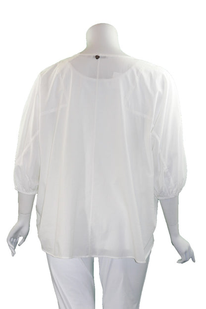 Mat Fashion Off White High/Low Blouse 7301.1106