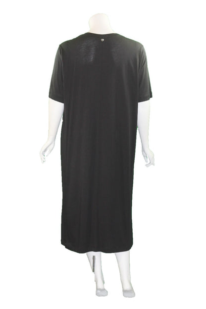 Mat Fashion Black/Printed Pullover Dress 7301.7216