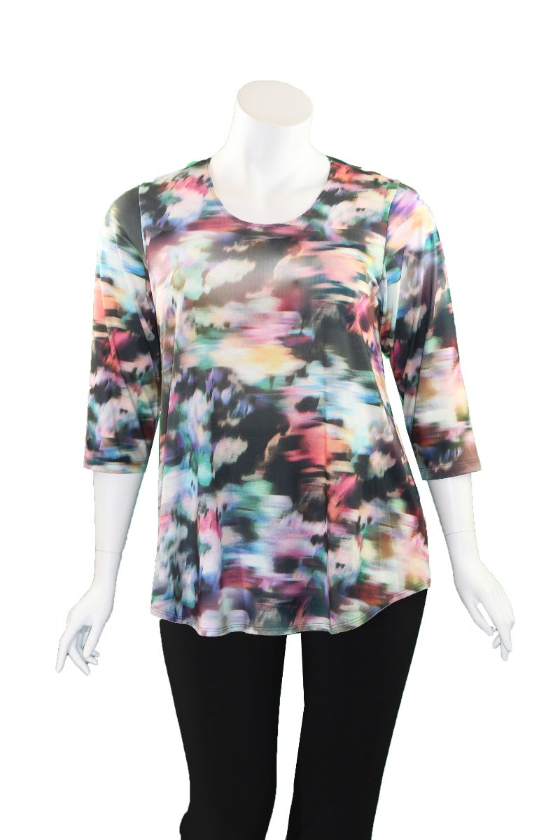 Staples Plus Size Multi Printed Tee 4869