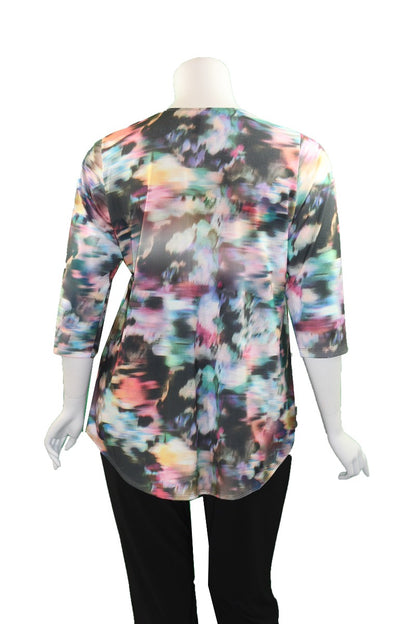 Staples Plus Size Multi Printed Tee 4869