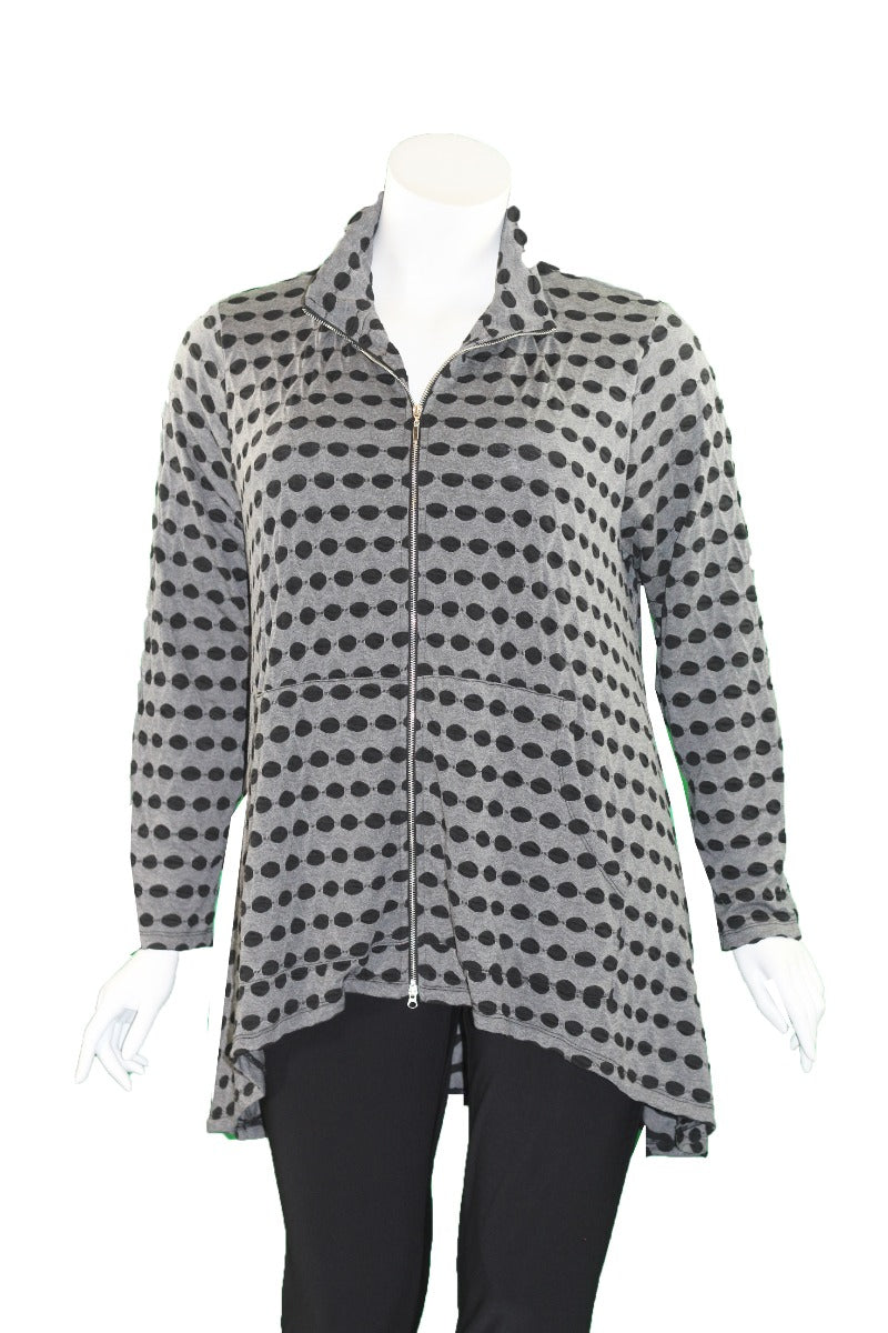 Kozan Plus Size Black Dice Jane Jacket TX-2911