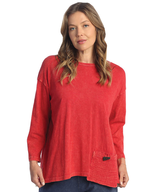 Jess & Jane Plus Size SCLT Cotton Pocket Tunic M112X