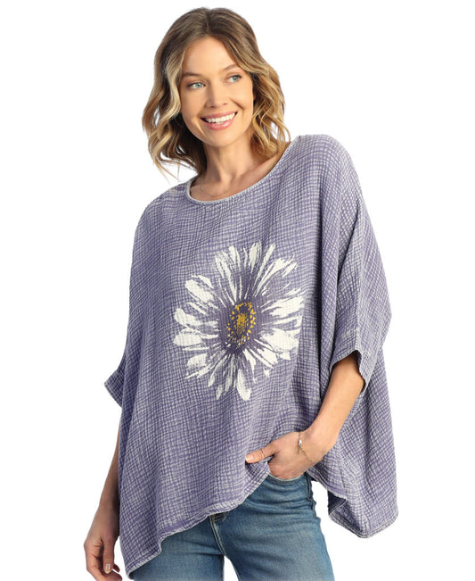 Jess & Jane Plus Size VTB Daisy Day Gauze Top M97-1695X